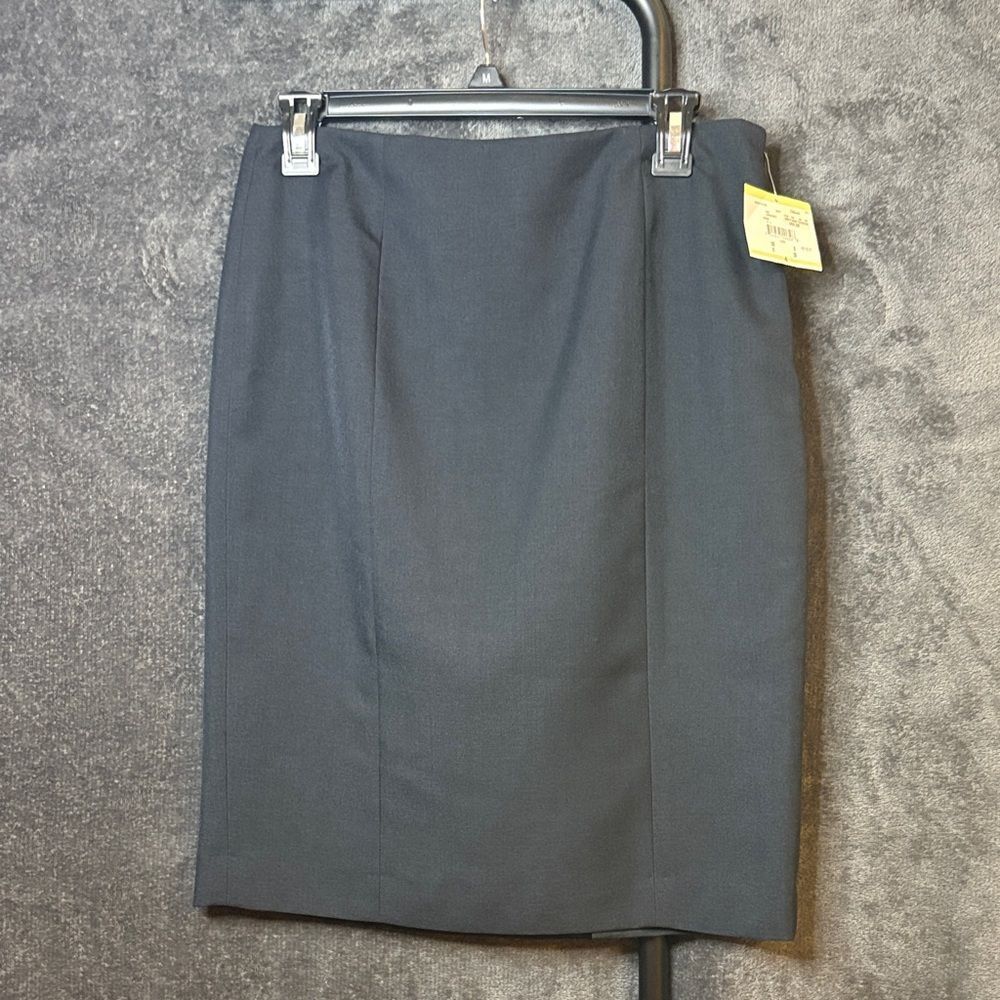 Kasper Dark Gray Pencil Skirt - Picture 2 of 8